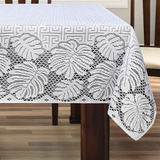 Toalha De Mesa Branca 1,60x1,60m Costela De Adão Cor Branco