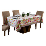 Toalha De Mesa Estampada 4 Lugares 1 45m X 1 45m Cozinha Etc