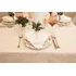 Toalha De Mesa Impermeável 4 Lugares Jacquard 1,40 X 1,40m Cor Pérola Medalhão
