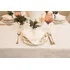 Toalha De Mesa Impermeável 8 Lugares 1 70 X 2 70 M Jacquard Cor Medalhão   Branco
