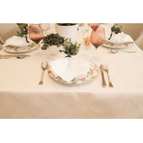 Toalha De Mesa Impermeável 8 Lugares 1 70 X 2 70 M Jacquard Cor Ondas   Pérola