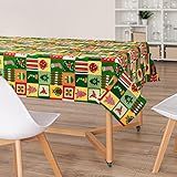 Toalha De Mesa Natal Natalina Colorida Enfeites 4 Lugares