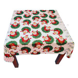 Toalha De Mesa Natal Oxford Quadrada 4 Lugares 1 40x1 40