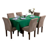 Toalha De Mesa Natalina Natal Retangular 8 Lugares 2 50x1 40