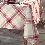 Toalha De Mesa Natalina Transforme Sua Ceia De Natal Em Um Momento Mágico XADREZ Retangular 8 Lug 1 6 X 2 4 M 
