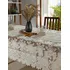 Toalha De Mesa Oval Sala Cozinha Gardênia 1,50m X2,70m Renda Cor Creme