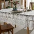 Toalha De Mesa Oval Sala Cozinha Gardênia 1,50m X2,70m Renda