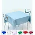 Toalha De Mesa Oxford 1,40m X 1,40m Quadrada 4 Lugares Azul Bebê Liso Cozzilar Linda E Prática