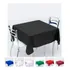 Toalha De Mesa Oxford 1,40m X 1,40m Quadrada 4 Lugares Preto Liso Cozzilar Linda E Prática