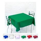 Toalha De Mesa Oxford 1 40m X 1 40m Quadrada 4 Lugares Verde Liso Cozzilar Linda E Prática