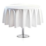 Toalha De Mesa Redonda Oxford Branco