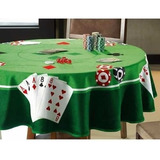 Toalha De Mesa Redonda P Jogos Cartas Poker Truco Baralho