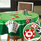 Toalha De Mesa Redonda P Jogos Cartas Poker Truco Baralho