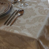 Toalha De Mesa Retang 8 Lug Jacquard Palha Renda Gripir