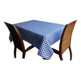 Toalha De Mesa Retangular Xadrez Piquenique 2 20 X 1 50 Cor Azul