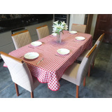 Toalha De Mesa Retangular Xadrez Piquenique 6 Lugares