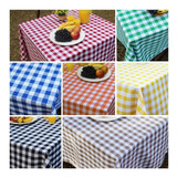 Toalha De Mesa Xadrez Italiana 1 45x1 45 Kit Com 20 Unidades