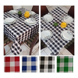 Toalha De Mesa Xadrez Retangular 1 50m X 1 40m 4 Lugares