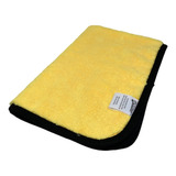 Toalha De Microfibra 380gsm 40x60 Detailer Super Macia Cor Amarelo E Preto