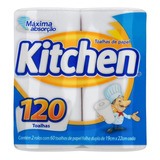 Toalha De Papel Branca Kitchen Com 2 Unidades