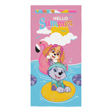 Toalha De Praia Piscina Patrulha Canina Infantil Aveludada