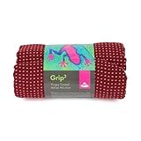 Toalha De Yoga Microfibra Com Pontas De Silicone Indicada Para As Práticas De Hot Yoga Asthanga E Vinyasa Para Aulas Coletivas E Para Quem Transpira Muito 185cm X 68cm Bordô 