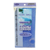 Toalha Esponja Banho Tipo Japonesa Azul Extra Esfoliante F 