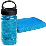 Toalha Esportiva Gelada Refrescante TopGet Azul Claro