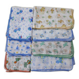 Toalha Fralda De Pano Macia Bebe 70x110cm Grande Kit C 3