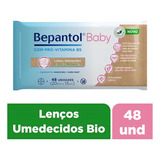 Toalha Lenço Umedecido Biodegradáveis Com 48unidades Bepantol