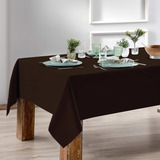 Toalha Mesa Retangular Oxford 8 Lugares 270x160 Admirare Cor Marrom