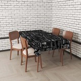 Toalha Mesa Termica Pvc Impermeavel Cafe 2 00x1 40 6 Lugares Cor Preto Cafe Expresso