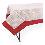 Toalha Mesa Xadrez Vrd bco vrm 180x140cm C 1 Un 1028886