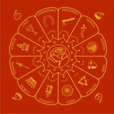 Toalha P Tarô Tarot Mandala Cigana Vermelha Eg001 10