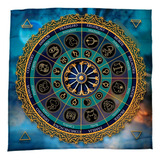 Toalha Para Baralho Tarot Cigano Lenormand Roda Mandala Tarô