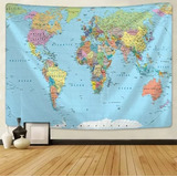 Toalha Personalizada Decorativa Mapa
