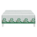 Toalha Plástica Tema Time Palmeiras De Mesa Decorativa Festa