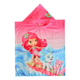 Toalha Poncho De Praia Piscina Infantil Com Capuz Surf Girl
