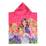 Toalha Poncho Infantil Boneca