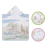 Toalha Poncho Infantil Felpudo Capuz Algodão Praia Piscina