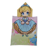Toalha Poncho Infantil Praia Piscina Natação Capuz Tam Grand