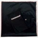 Toalha Preta Em Veludo Para Tarot Runas Altar Magia Wicca