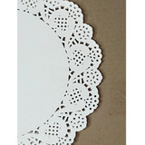 Toalha Rendada Redonda Paper Doillie Papel 26 Cm 100 Unid 