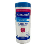 Toalha Umedecida Antisséptica Álcool 70 Mata Bactérias