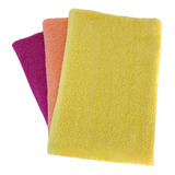 Toalhas De Banho Macia Leve Kit 3 Unidades Cor Cores Sortidas Lisa