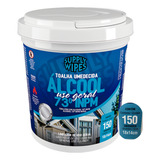 Toalhas Umedecidas Álcool 73  Supply Wipes Balde C 150 Un
