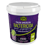 Toalhas Umedecidas Bactericida Supply Wipes Balde C 150 Un