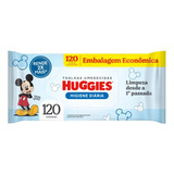 Toalhas Umedecidas Huggies Higiene Diária 120 U Pacote X 1