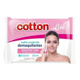 Toalhas Umedecidas Lenços Demaquilantes 24un Cotton Line