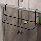 Toalheiro De Box Duplo 60cm Preto Aço Resistente Suporte Para 2 Toalhas Instalação Fácil Sem Furos Ideal Para Banheiro Apartamento E Casa Design Moderno Utilika Distribuidora 